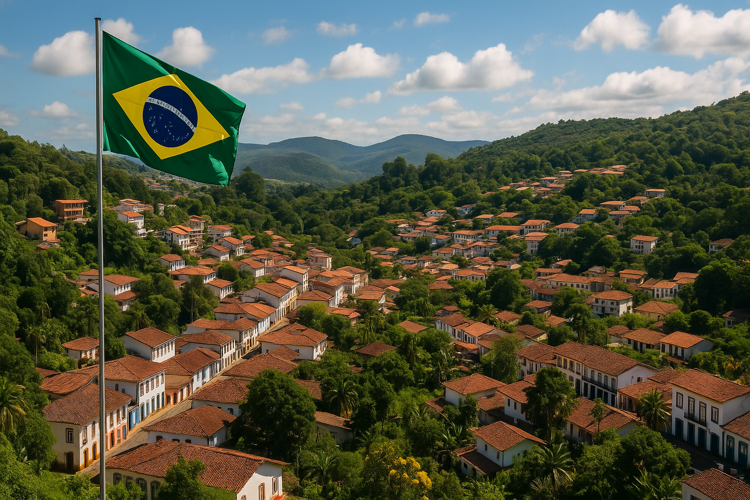 Destino turístico brasileiro movimentado durante as férias de julho