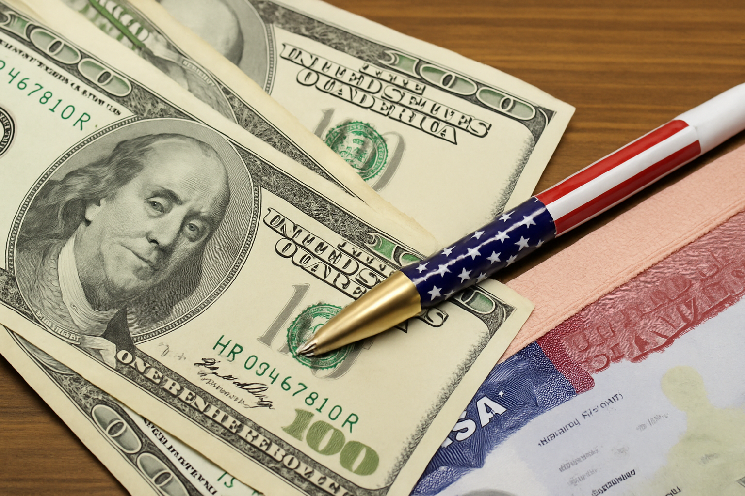 Solicitação de visto americano e taxas consulares