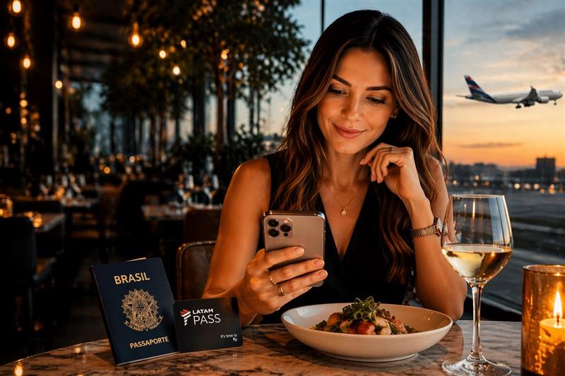 Acumule milhas comendo